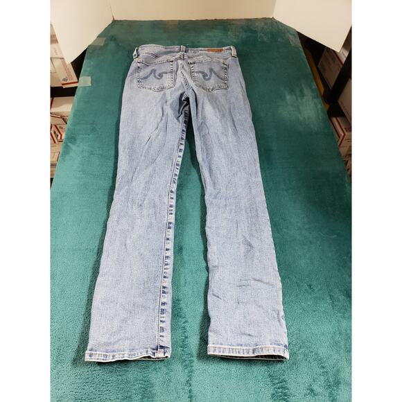 Adriano Goldschmied Jeans Size 26 Womens Blue Denim Ladies Mid Rise Straight - Picture 10 of 13